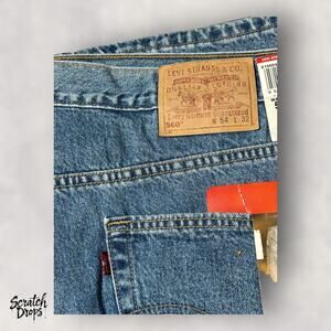 Levi's Men's 560 Loose Fit Tapered Leg Jeans W54 L32 Classic Comfortable Denim